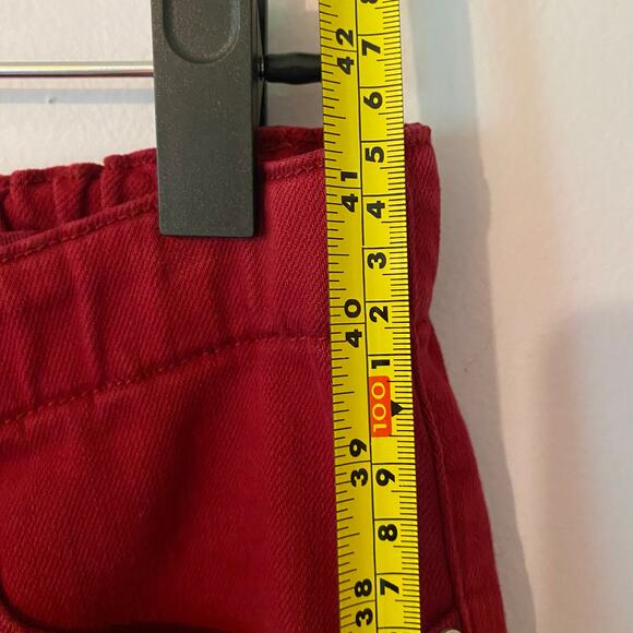 Judy Blue Women size 9 / 29 Garment Dyed Red Stretch Waist Straight Leg Joggers - Picture 11 of 13